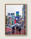 Shibuya Crossing sous la pluie – Photo d’art Japon - Toile encadrée