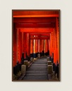 Tunnel de torii Fushimi Inari – Photo d’art Japon - Poster encadré