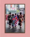 Yukata japonais tradition – Photo d’art Japon - Poster encadré