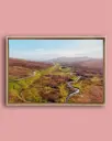 Vallée du Quiraing – Vue aérienne - Toile encadrée