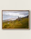 TOILE ENCADRÉE – Là où les rochers percent les nuages, Old Man of Storr, Écosse