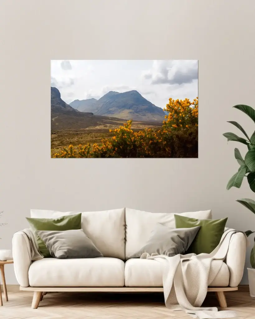 ALUMINIUM DIBOND – On the Meall trail in Bhuiridh, Scotland (20x30 cm / 8x12″)