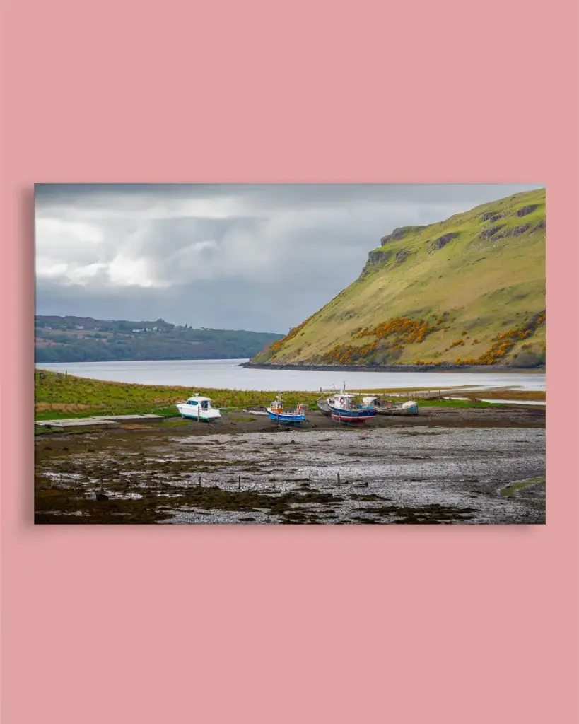 Bateaux échoués – Île de Skye - Toile