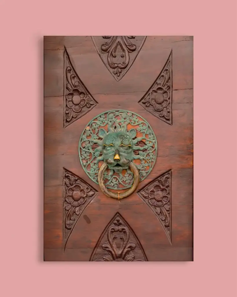 Porte à emblème de tête de lion – Dubrovnik - Toile