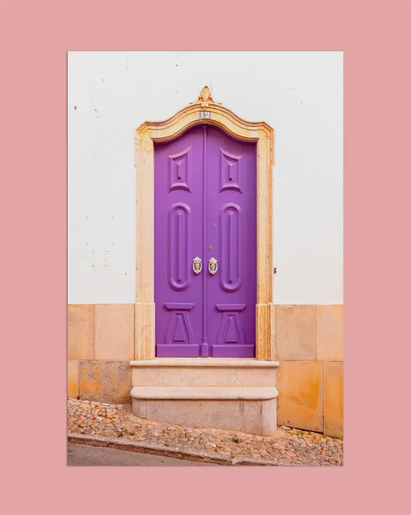 Photographie Porte Violette – Portugal - Tirage d'art (21x29.7 cm / 8x12")