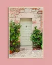 Porte vert pastel - Poster encadré