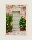 Porte vert pastel - Poster encadré