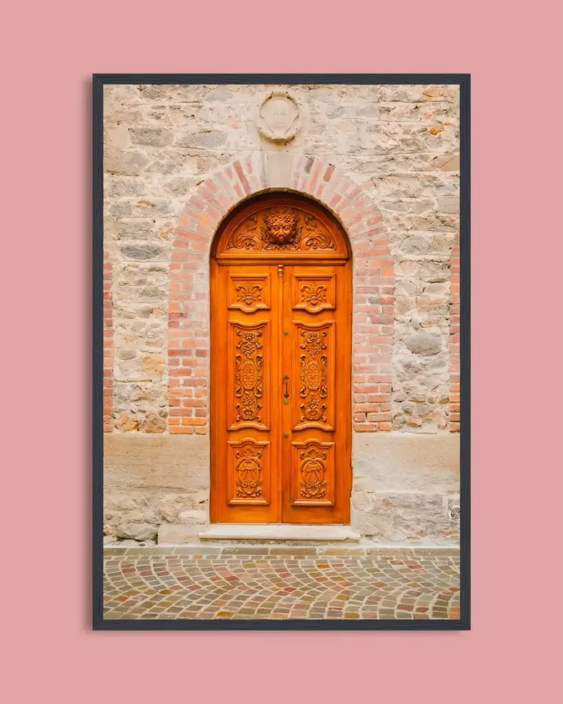 Porte ancienne Française - Poster encadré