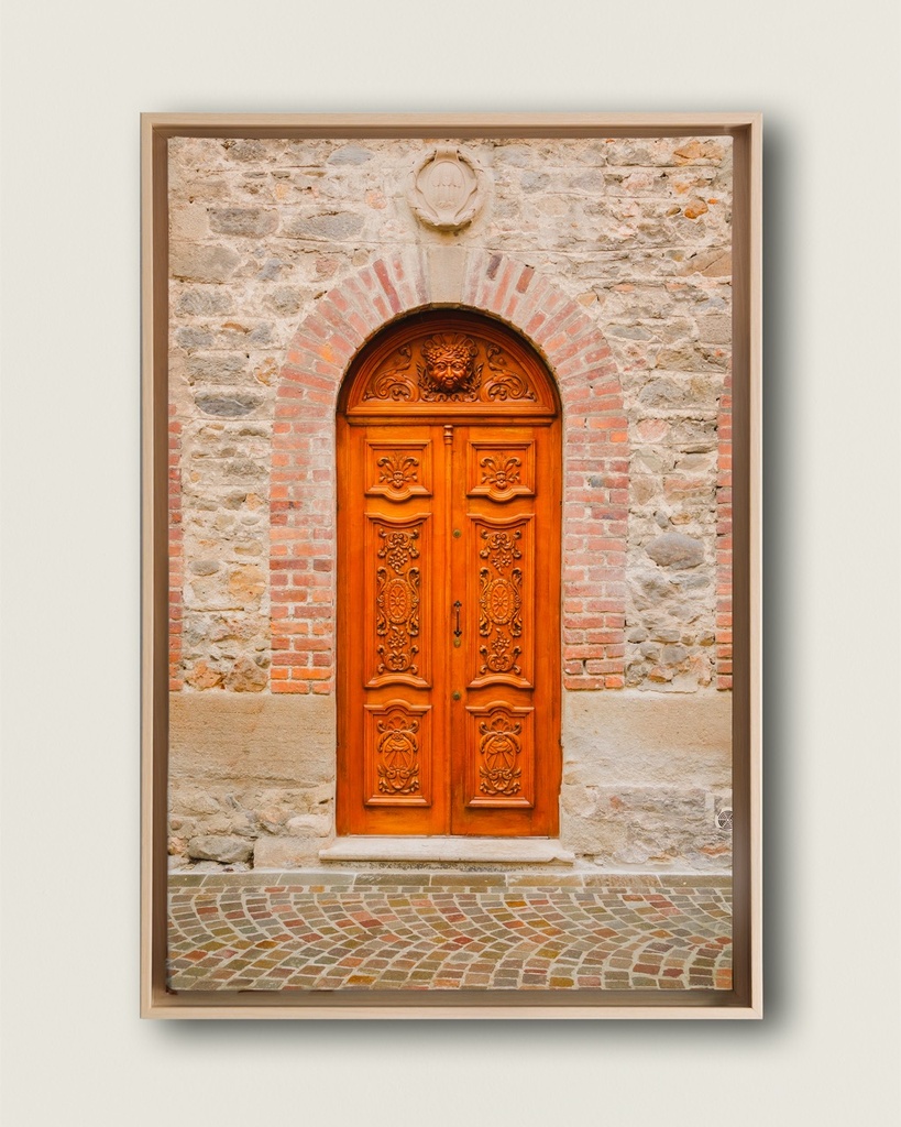 Porte ancienne Française - Toile encadrée (20x30 cm / 8x12″, Wood frame)