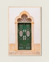 Porte verte au Portugal - Poster encadré