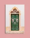 Porte verte au Portugal  - Toile