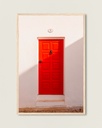 Porte rouge du Portugal - Poster encadré