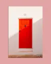 Porte rouge du Portugal - Aluminium