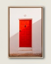 Porte rouge du Portugal - Toile encadrée