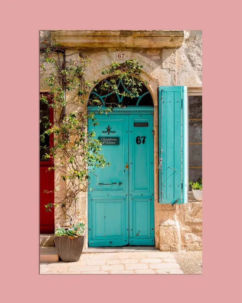 Porte Turquoise Bohème France - Aluminium