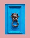 Porte bleue à Londres - Tirage d'art