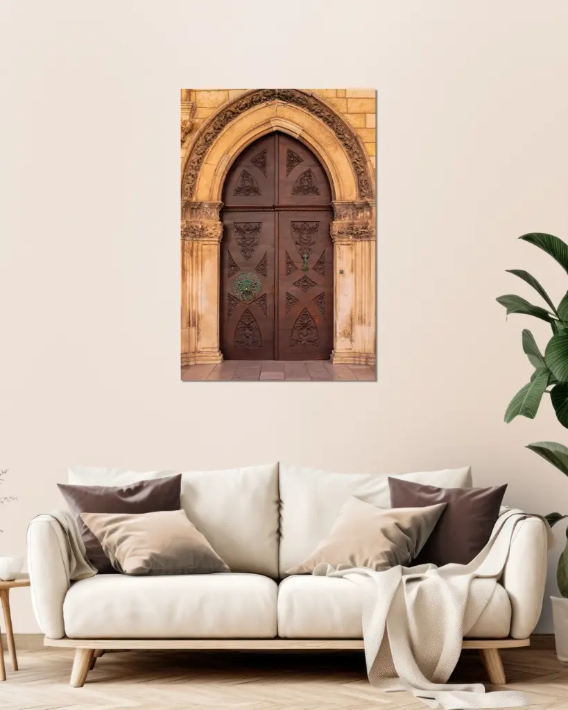 Porte médiévale – Dubrovnik, Croatie - Tirage d'art (21x29.7 cm / 8x12")