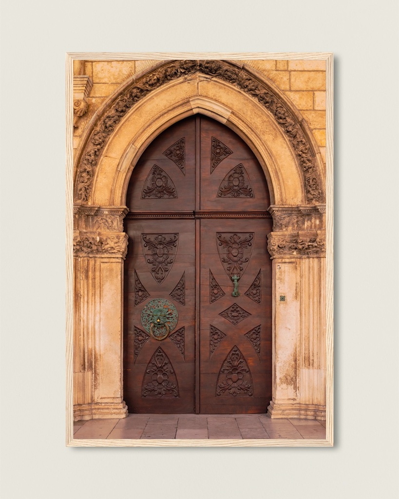 Porte médiévale – Dubrovnik, Croatie - Poster encadré