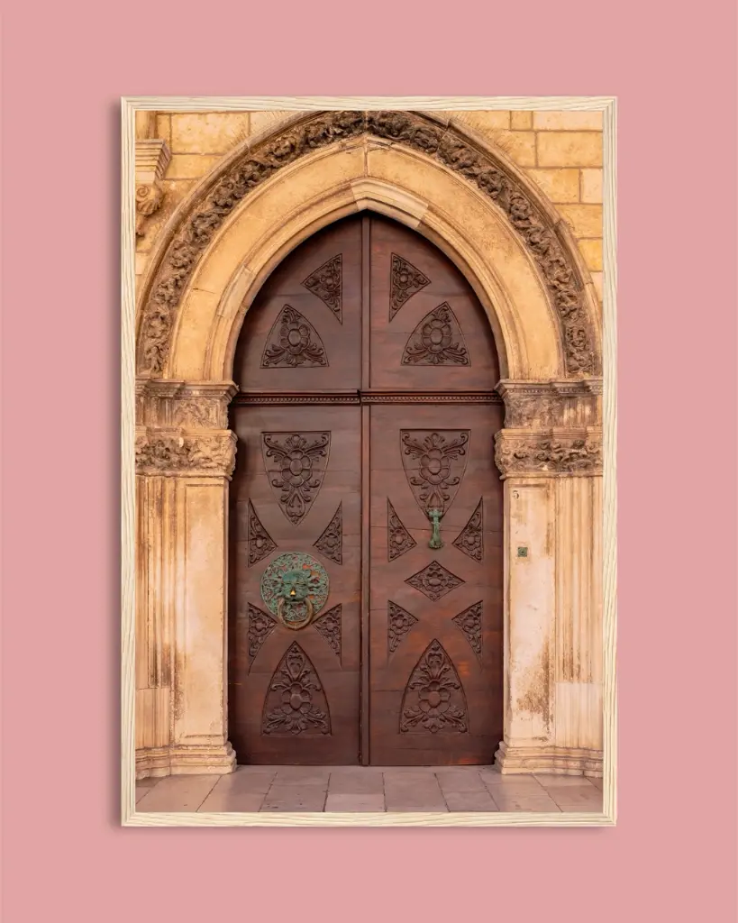 Porte médiévale – Dubrovnik, Croatie - Poster encadré