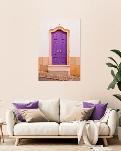 Photographie Porte Violette – Portugal - Tirage d'art