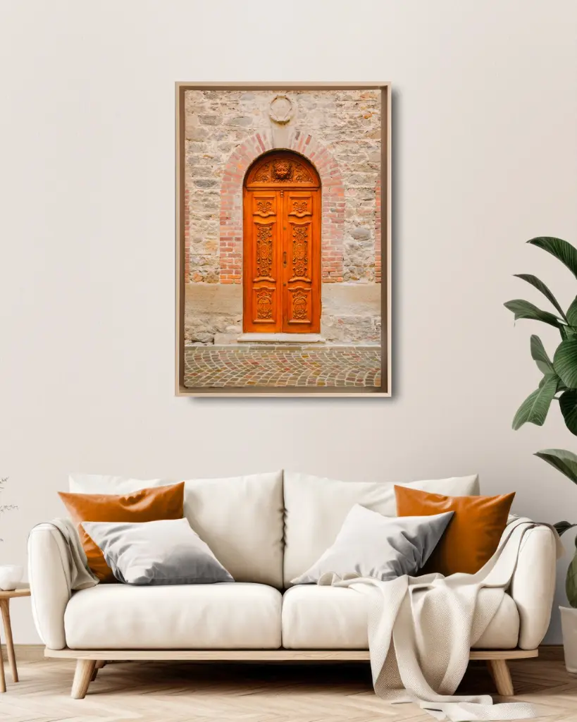 Porte ancienne Française - Toile encadrée
