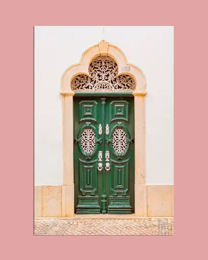 Porte verte au Portugal - Aluminium