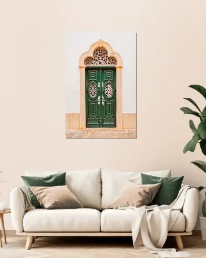 Porte verte au Portugal - Aluminium
