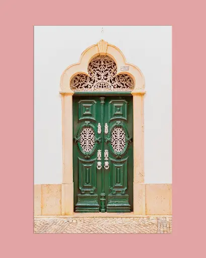 Porte verte au Portugal - Tirage d'art