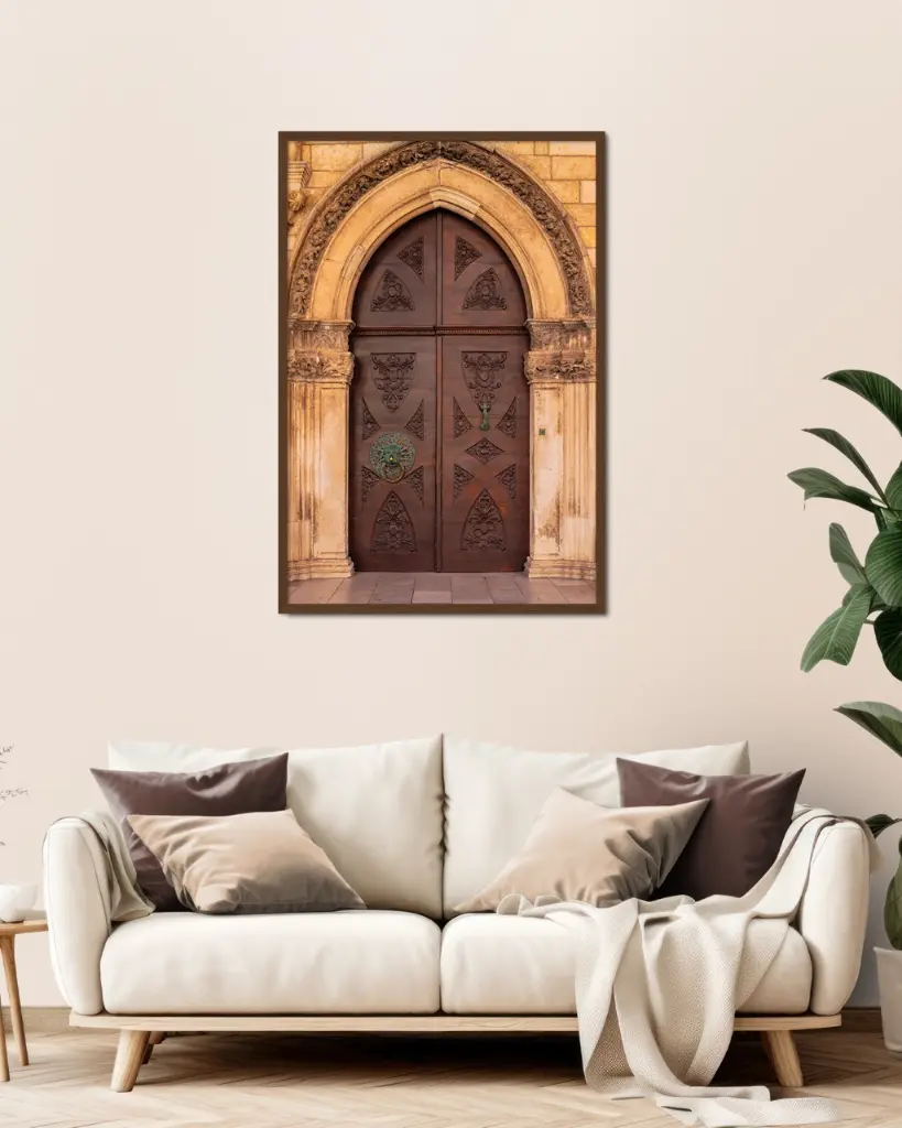 Porte médiévale – Dubrovnik, Croatie - Poster encadré