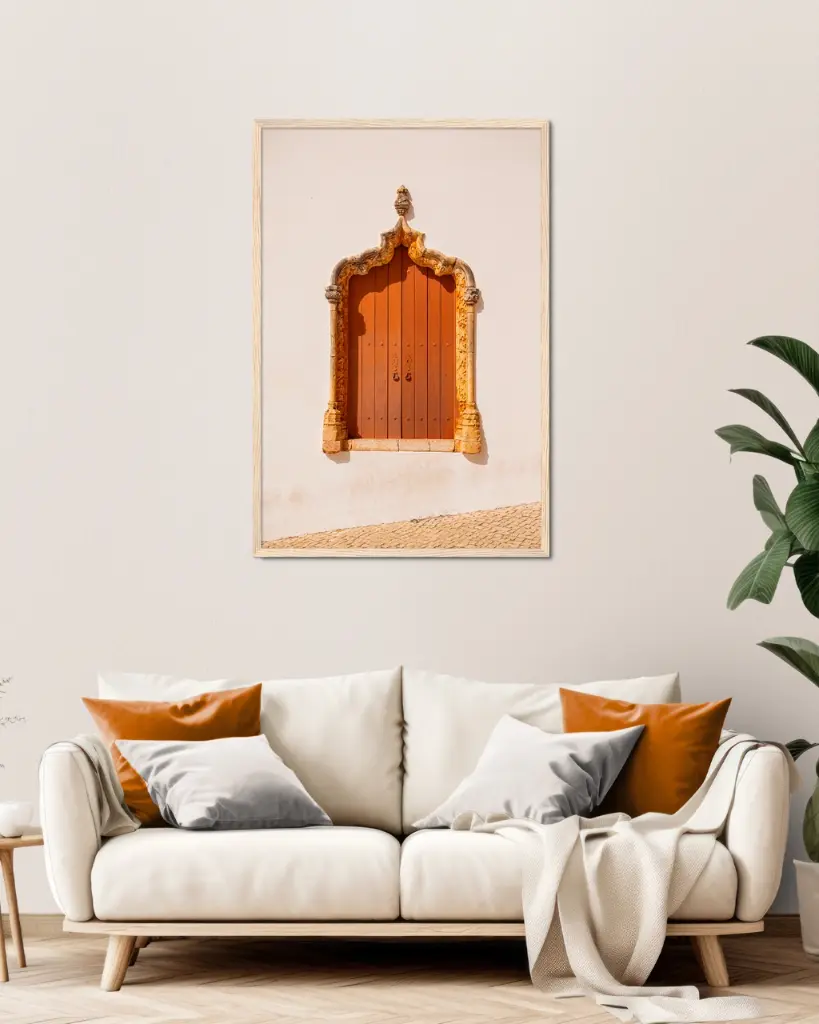 Petite porte du Portugal  - Poster encadré