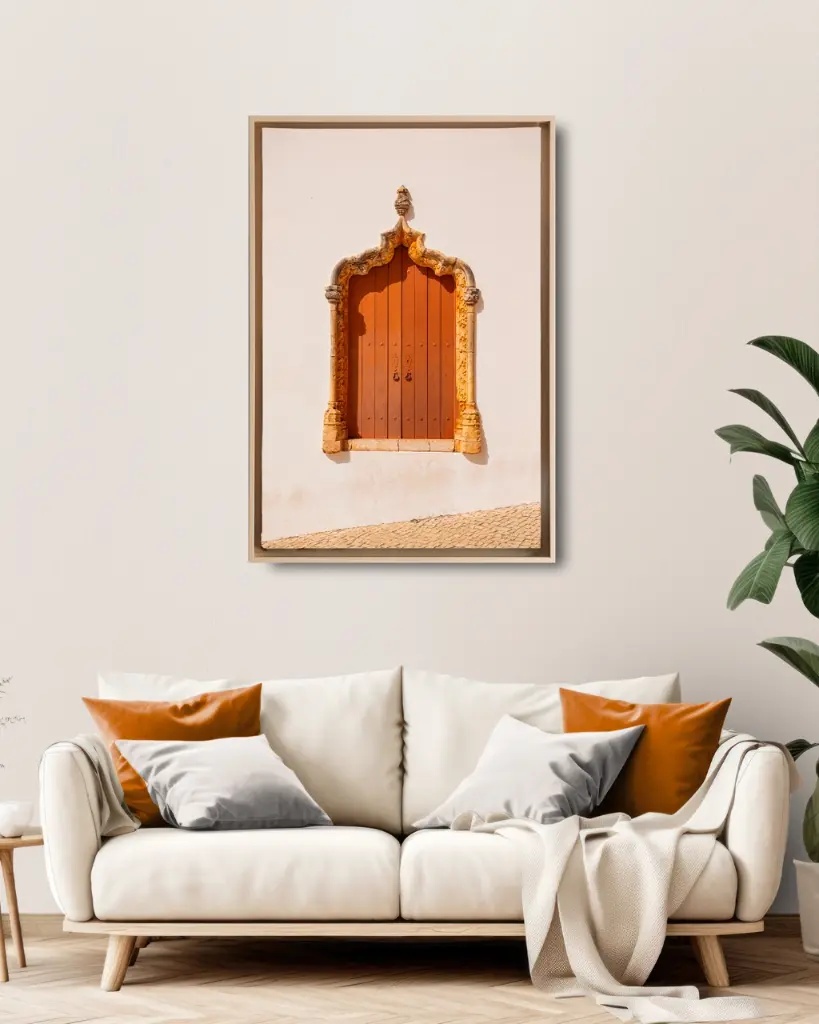 Petite porte du Portugal - Toile encadrée