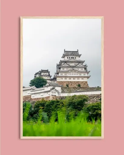 Château de Himeji – Photo d’art Japon - Poster encadré