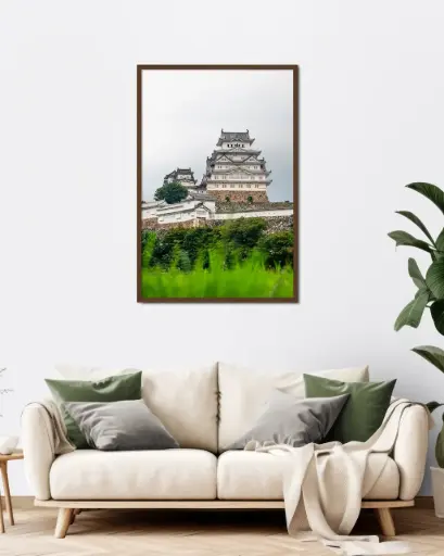 Château de Himeji – Photo d’art Japon - Poster encadré