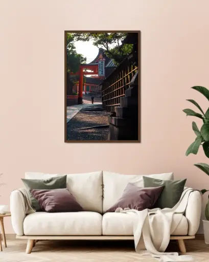 Temple Fushimi Inari – Photo d’art Japon - Poster encadré