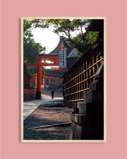 Temple Fushimi Inari – Photo d’art Japon - Poster encadré