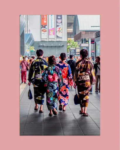 Yukata japonais tradition – Photo d’art Japon - Tirage d'art
