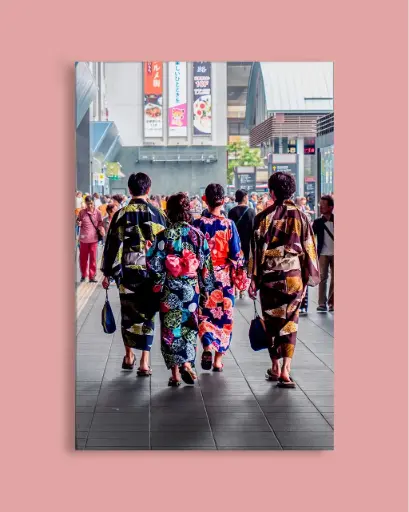 Yukata japonais tradition – Photo d’art Japon - Toile