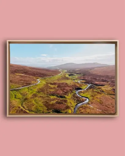 Vallée du Quiraing – Vue aérienne - Toile encadrée