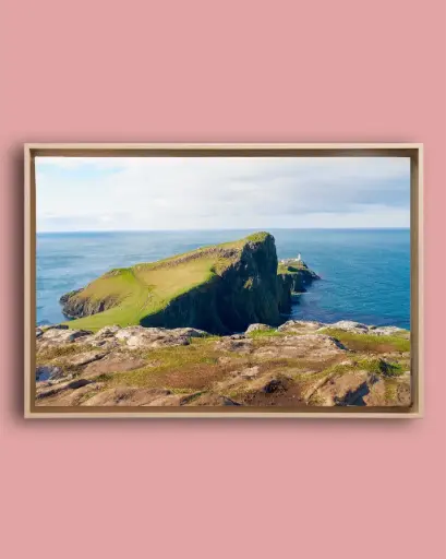 Neist Point – Phare et océan - Toile encadrée