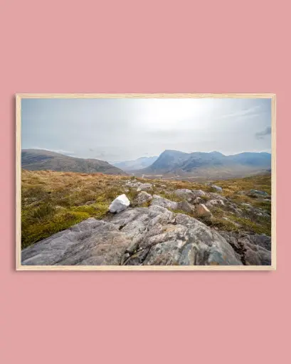 Vallée rocheuse – Glencoe - Poster encadré