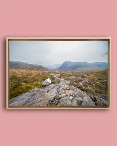 Vallée rocheuse – Glencoe - Toile encadrée