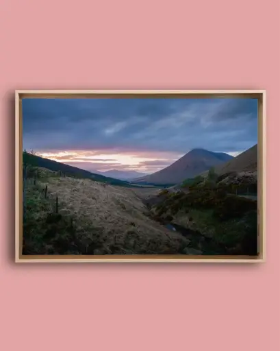 Loch Lomond – Coucher de soleil - Toile encadrée